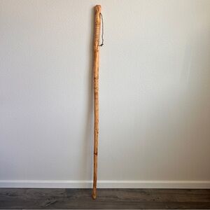 Handmade Wooden Hiking Walking Stick